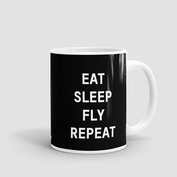 Eat Sleep Fly - Mug - Airportag