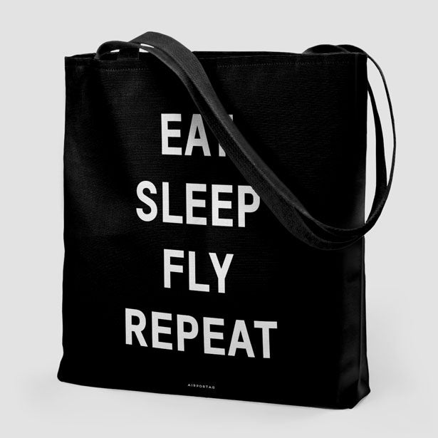 Eat Sleep Fly - Tote Bag - Airportag