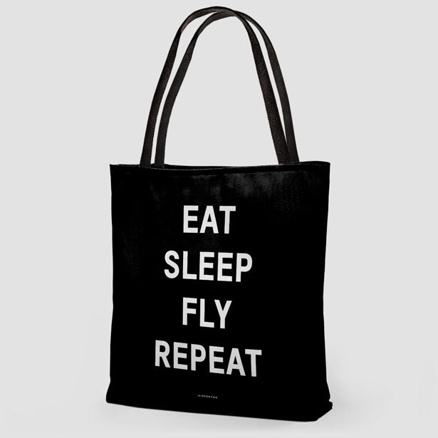 Eat Sleep Fly - Tote Bag - Airportag