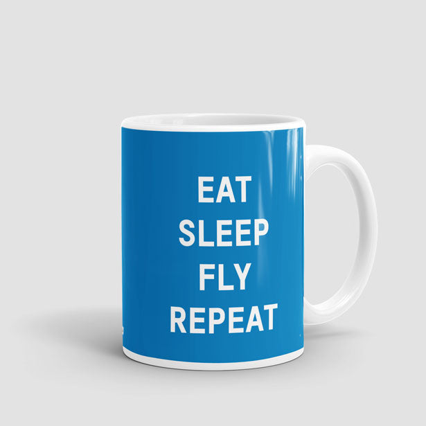 Eat Sleep Fly - Mug - Airportag