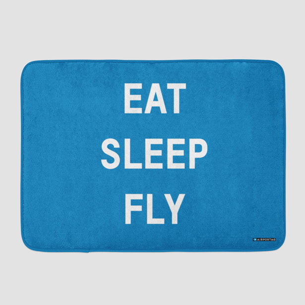 Eat Sleep Fly - Bath Mat - Airportag