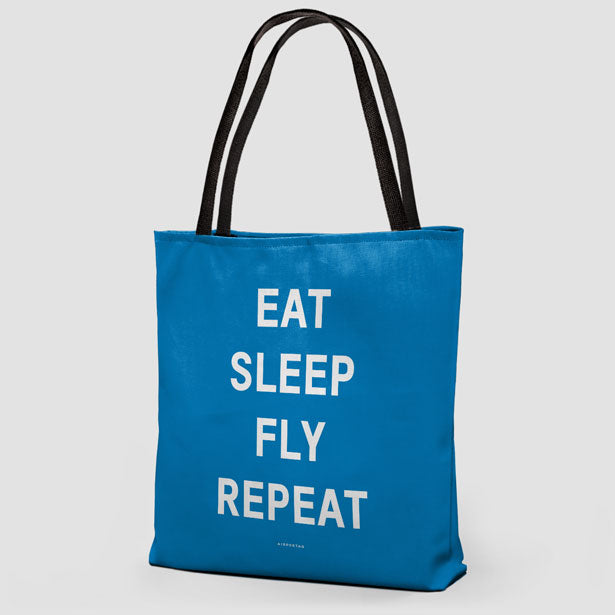 Eat Sleep Fly - Tote Bag - Airportag
