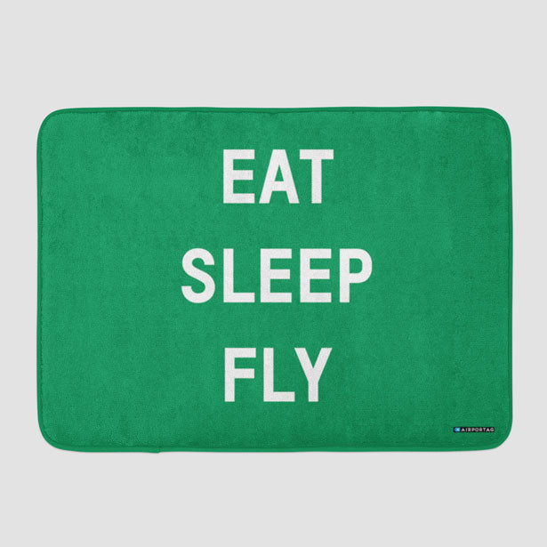 Eat Sleep Fly - Bath Mat - Airportag