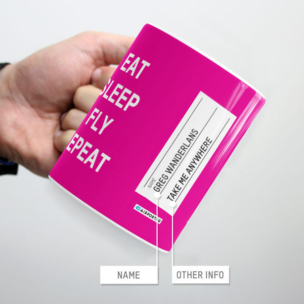 Eat Sleep Fly - Mug - Airportag