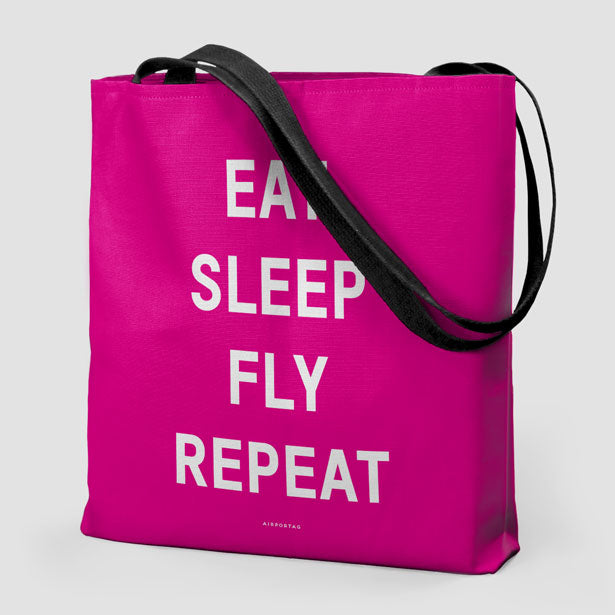 Eat Sleep Fly - Tote Bag - Airportag