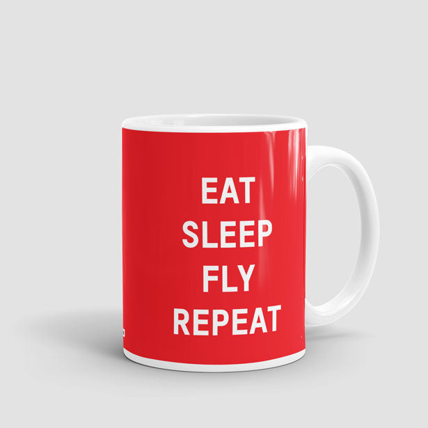 Eat Sleep Fly - Mug - Airportag