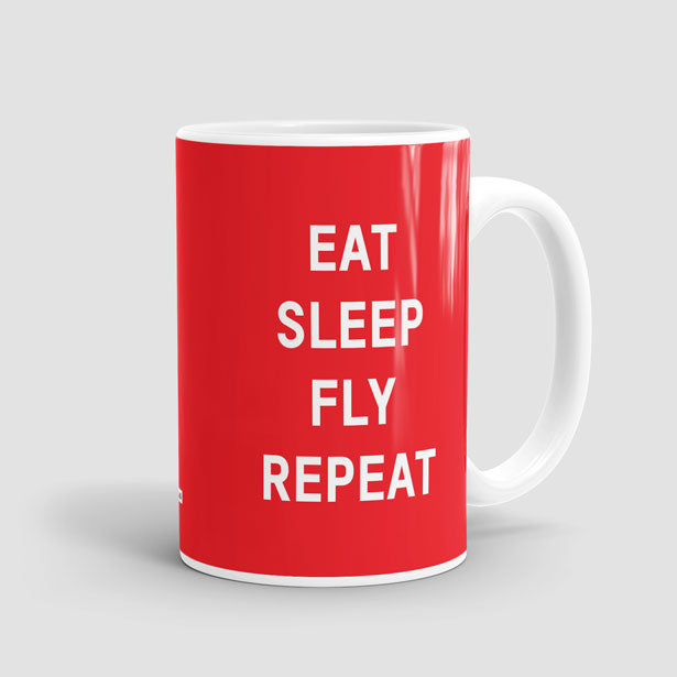 Eat Sleep Fly - Mug - Airportag