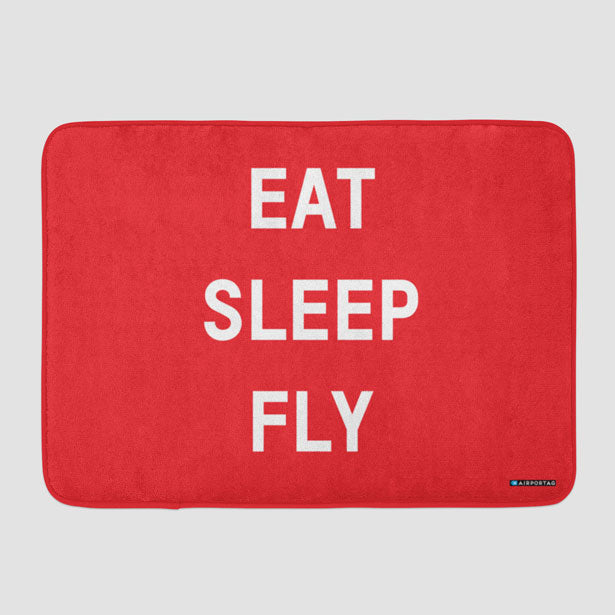 Eat Sleep Fly - Bath Mat - Airportag