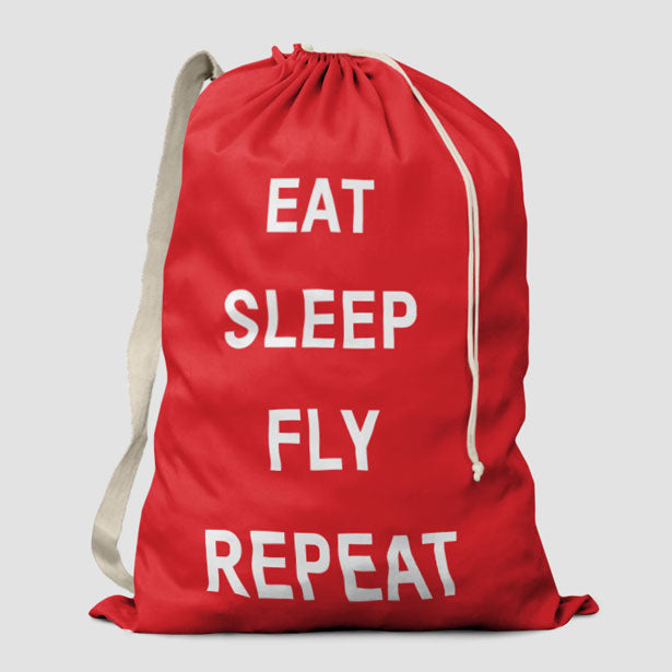 Eat Sleep Fly - Laundry Bag - Airportag