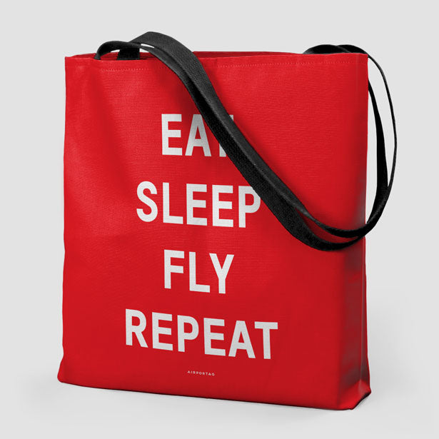 Eat Sleep Fly - Tote Bag - Airportag