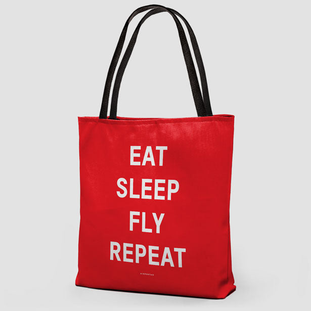 Eat Sleep Fly - Tote Bag - Airportag