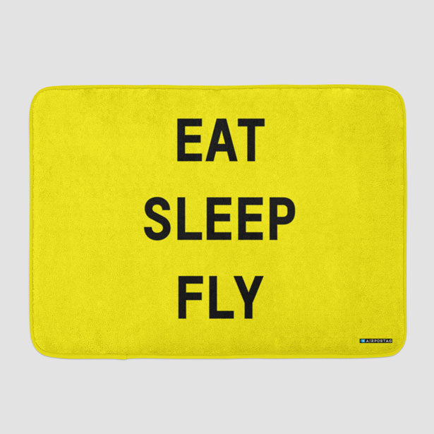 Eat Sleep Fly - Bath Mat - Airportag