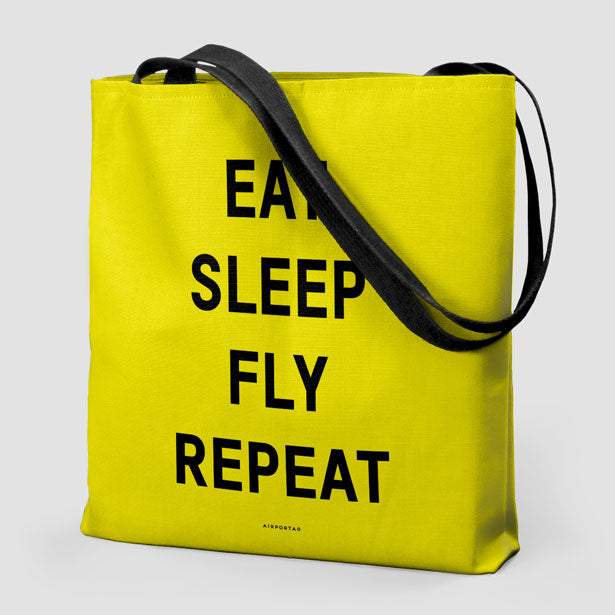 Eat Sleep Fly - Tote Bag - Airportag