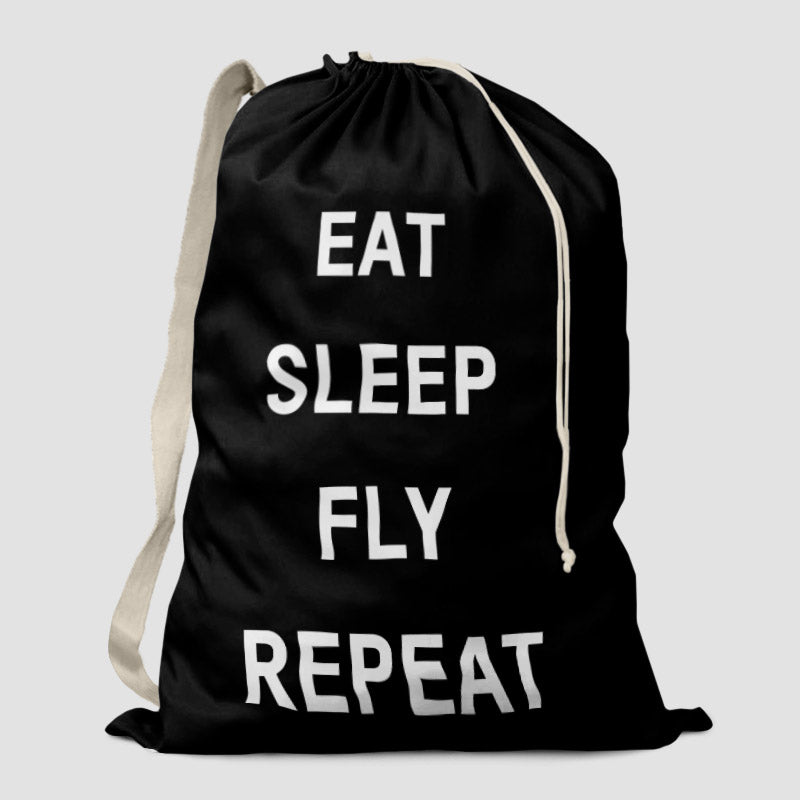 Eat Sleep Fly - Laundry Bag - Airportag