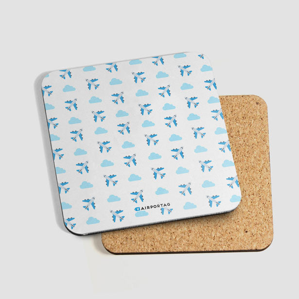 Emoji Cloud Plane - Coaster - Airportag