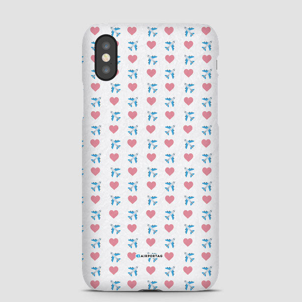 Emoji Heart Plane - Phone Case - Airportag