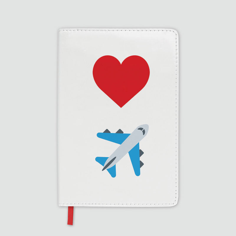 Emoji Heart Plane - Journal
