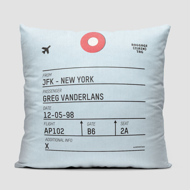 EUG - Throw Pillow - Airportag