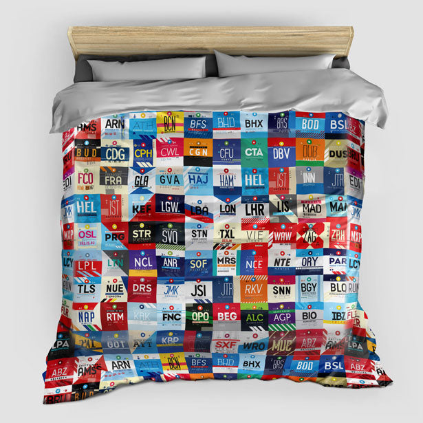 European Airports - Duvet Cover - Airportag