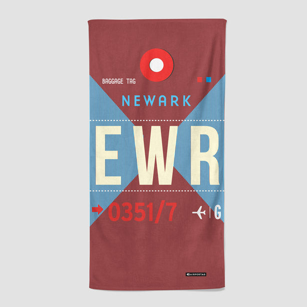 EWR - Beach Towel - Airportag