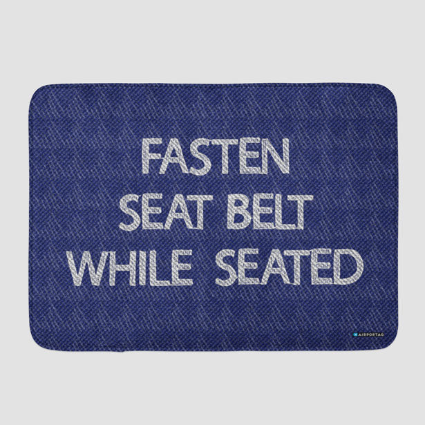 Fasten Seat Belt - Bath Mat - Airportag