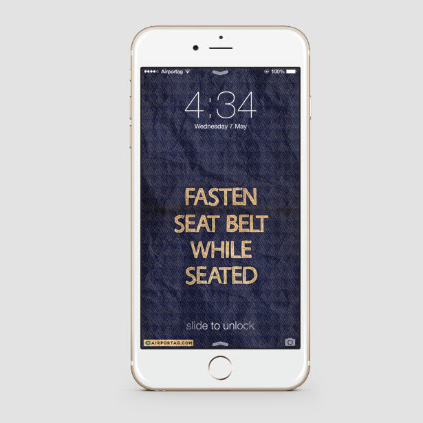 Fasten Seat Belt - Mobile wallpaper - Airportag
