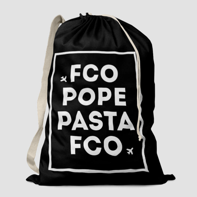 FCO - Pope / Pasta - Laundry Bag - Airportag