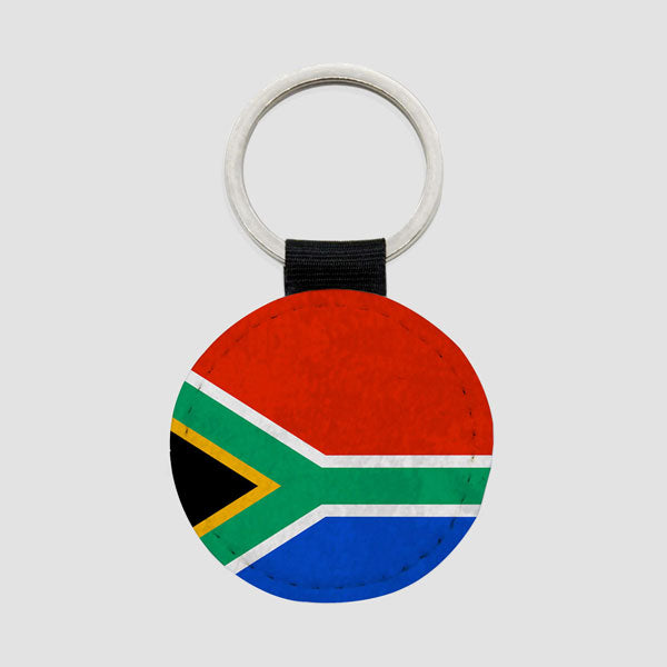 南アフリカ国旗 ラウンド キーチェーン