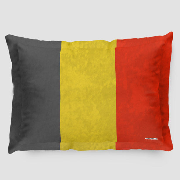 Belgian Flag - Pillow Sham - Airportag