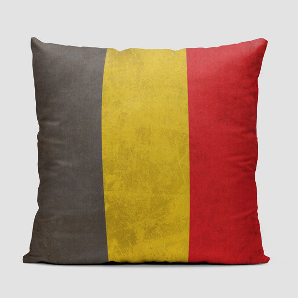Belgian Flag - Throw Pillow - Airportag