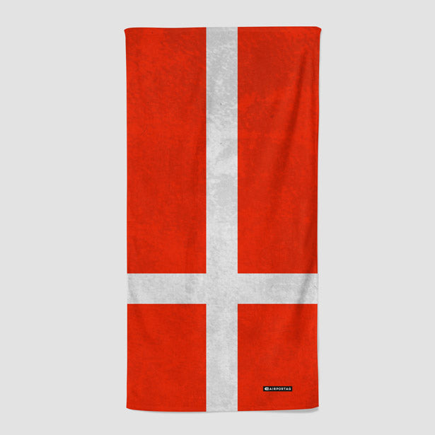 Danish Flag - Beach Towel - Airportag