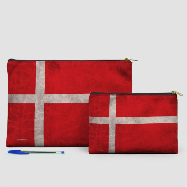 Danish Flag - Pouch Bag - Airportag