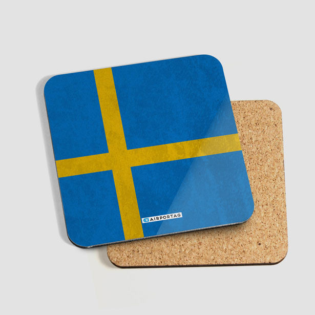 Swedish Flag - Coaster - Airportag