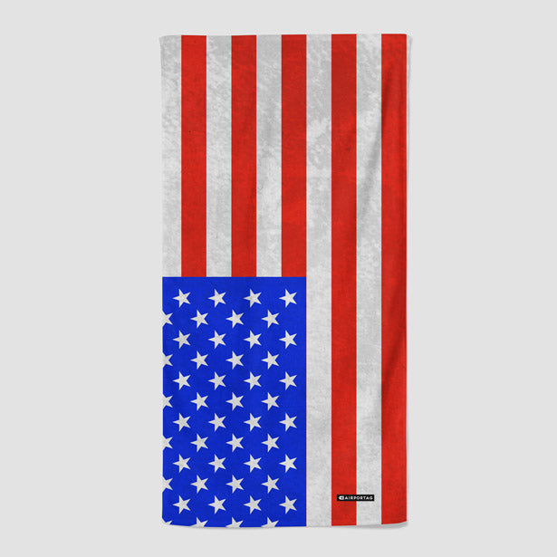 USA Flag - Beach Towel - Airportag