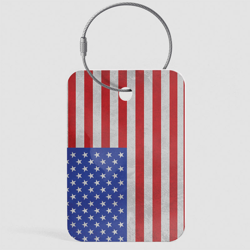 American flag luggage tag sales