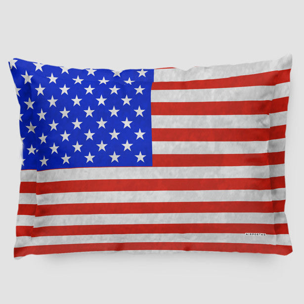 USA Flag - Pillow Sham - Airportag