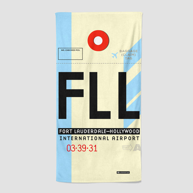 FLL - Beach Towel - Airportag