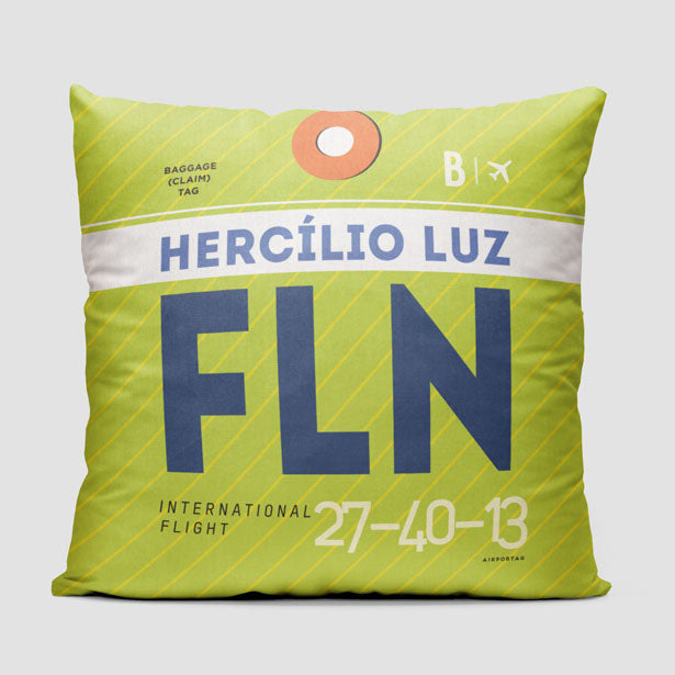 FLN - Throw Pillow - Airportag