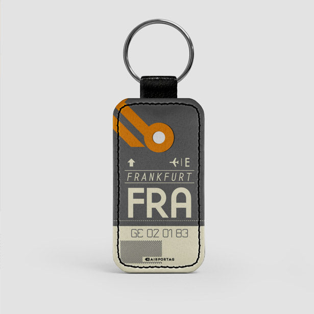 FRA - Leather Keychain - Airportag