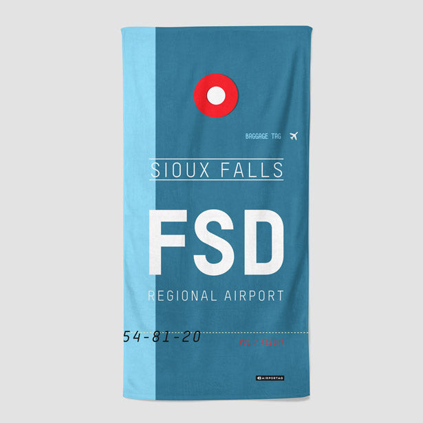 FSD - Beach Towel - Airportag