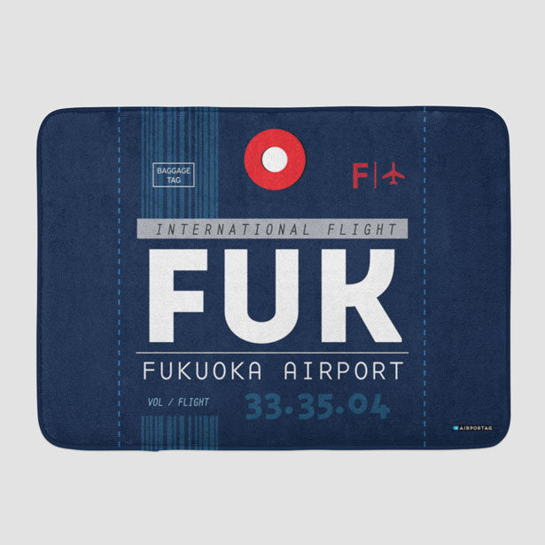 FUK - Bath Mat - Airportag
