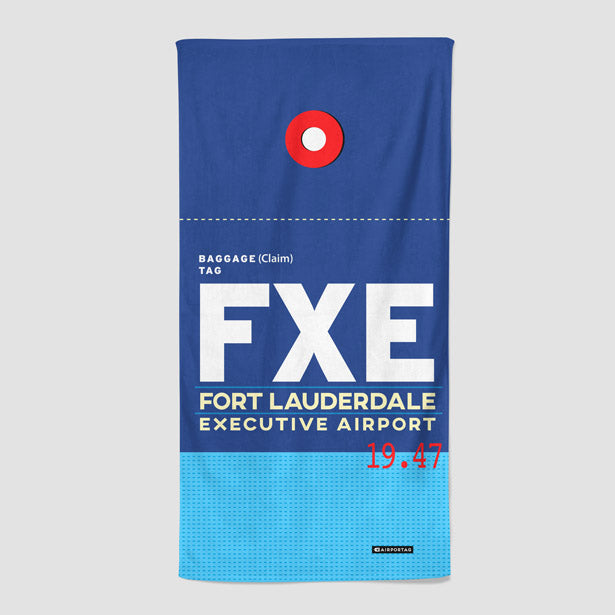 FXE - Beach Towel - Airportag