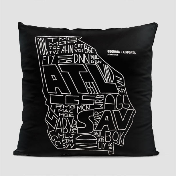 Georgia - Throw Pillow - Airportag