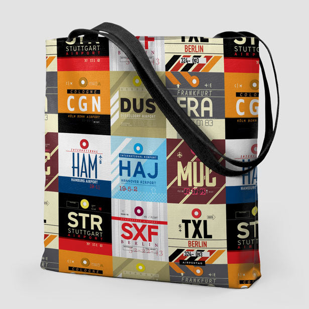 Germany Airports - Tote Bag - Airportag