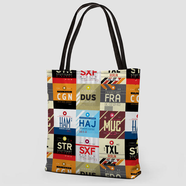 Germany Airports - Tote Bag - Airportag