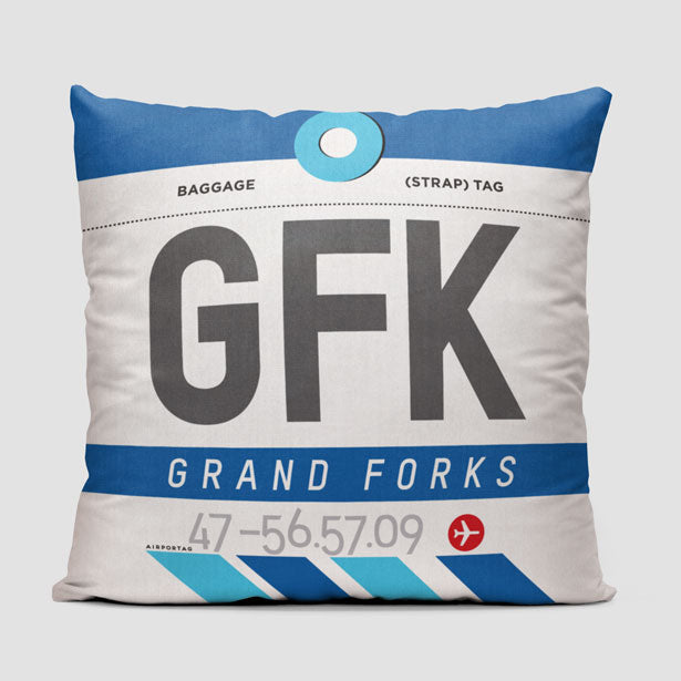 GFK - Throw Pillow - Airportag