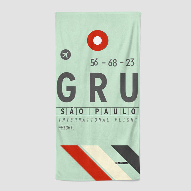 GRU - Beach Towel - Airportag