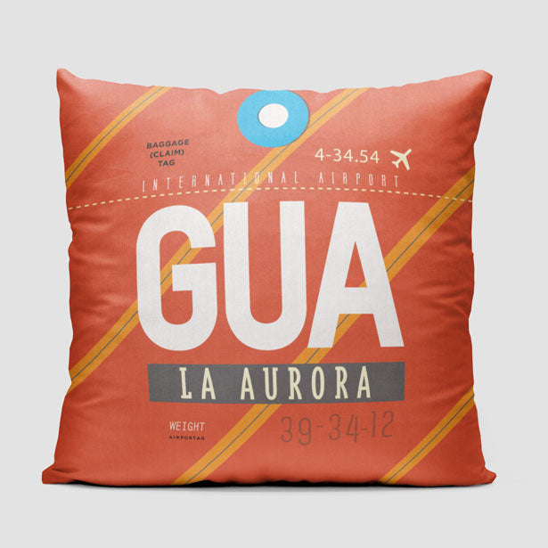 GUA - Throw Pillow - Airportag