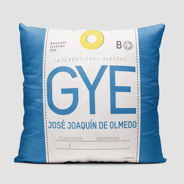 GYE - Throw Pillow - Airportag