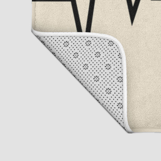Heartbeat - Bath Mat - Airportag